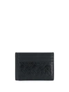 BURBERRY BURBERRY MONOGRAM EMBOSSED CARD HOLDER - 黑色