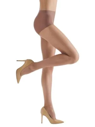 Natori 2-pack Exceptionally Sheer Control-top Tights In Honey