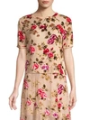 ALICE AND OLIVIA PIERA FLORAL BURNOUT BLOUSE,0400011131390