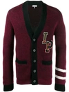 LANVIN RIBBED COLLEGE CARDIGAN