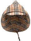 BURBERRY BURBERRY VINTAGE CHECK RAIN HAT - 大地色