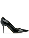 VERSACE VERSACE BAROCCO LINING PALAZZO PUMPS - 黑色