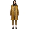 MARNI MARNI TAN SNAKE PRINT COAT