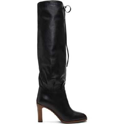 Gucci Stiefel Mit Mittelhohem Absatz In Black