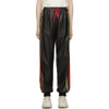 GUCCI GUCCI BLACK LEATHER LOUNGE trousers