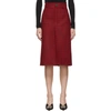 BALENCIAGA BALENCIAGA RED HOUNDSTOOTH SKIRT