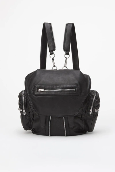 Alexander Wang Marti Backpack With Rhodium In Black