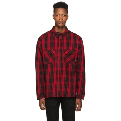 Marcelo Burlon County Of Milan Marcelo Burlon County Check Shirt In Red