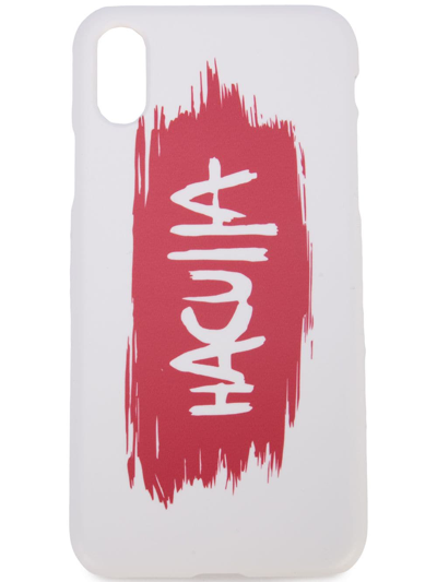 Haculla Brush Stroke Iphone Xs Case In White