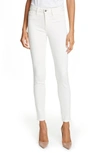 L Agence Marguerite High Waist Skinny Jeans In Vintage White
