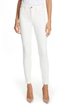 L'agence Marguerite High Waist Skinny Jeans In Vintage White