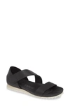 Pedro Garcia Jedda Strappy Wedge Sandal In Black Cervo