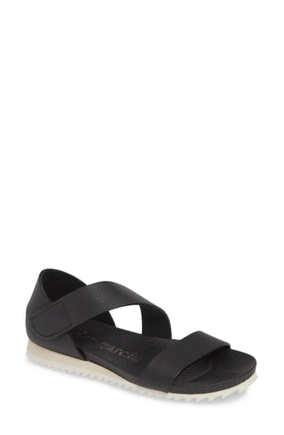 Pedro Garcia Jedda Strappy Wedge Sandal In Black Cervo