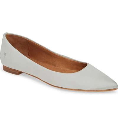 Frye Sienna Pointy Toe Ballet Flat In Pale Blue