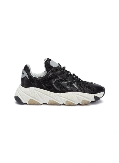 Ash 'extreme' Chunky Outsole Leather Panel Mesh Sneakers