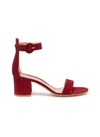 GIANVITO ROSSI 'Versilia' ankle strap suede sandals