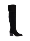 AEYDE 'Kit' stretch suede thigh high boots