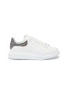ALEXANDER MCQUEEN 'Oversized Sneaker' in leather with holographic collar