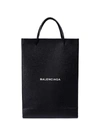 BALENCIAGA 'North-South' logo print medium leather tote bag