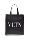 VALENTINO GARAVANI 'VLTN' logo print leather tote bag