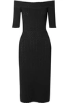 ALTUZARRA STANSFIELD OFF-THE-SHOULDER POINTELLE-KNIT DRESS