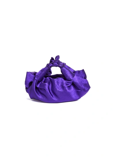 The Row 'the Ascot' Satin Bag In Violet / Satin