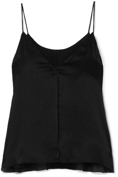 Cami Nyc The Sarah Silk-crepon Camisole In Black