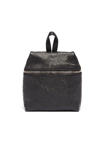 Kara Small Leather Backpack In Black