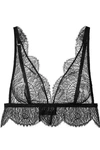 I.D. SARRIERI BELLA EMBROIDERED TULLE SOFT-CUP TRIANGLE BRA