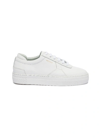 Axel Arigato 'platform' Leather Patchwork Sneakers In White