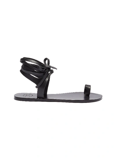 Atp Atelier 'candela' Wraparound Ankle Tie Leather Sandals