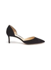 JIMMY CHOO 'ESTHER 60' SUEDE D'ORSAY PUMPS