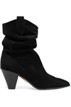 AQUAZZURA BOOGIE 70 SUEDE ANKLE BOOTS