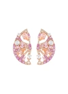 ANABELA CHAN 'Grapefruit Slice' diamond gemstone cutout earrings