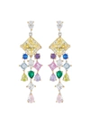 ANABELA CHAN 'Ascher' diamond gemstone drop earrings