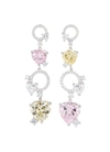 ANABELA CHAN 'Cupid Heart' diamond gemstone drop earrings