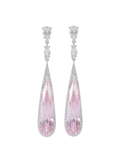 Anabela Chan 'shard' Diamond Pavé Sapphire Drop Earrings In Metallic