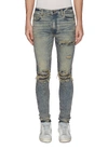 AMIRI 'MX1' bandana patch ripped skinny jeans