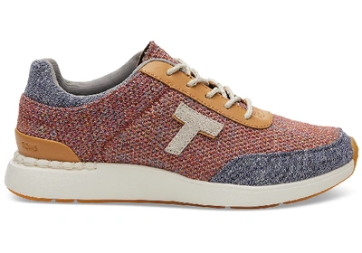 Toms Multi Space Dye Knit And Chambray Women's Arroyo Sneakers Shoes