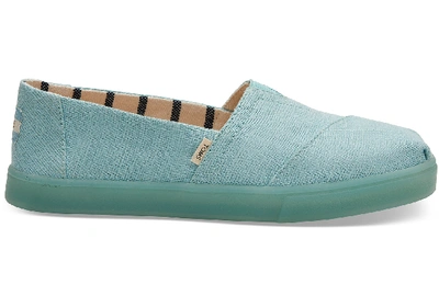 Toms Schuhe Turquoise Canvas Cupsole Alpargatas Für Damen - Grösse 35.5 In Pastel Turquoise