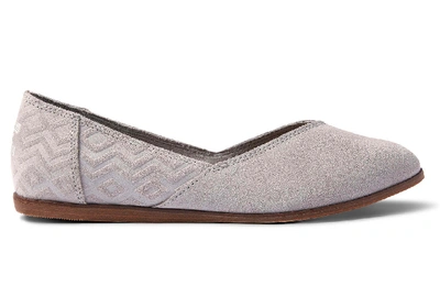 Toms Grey Suede Jutti Women's Flats Shoes In Gray