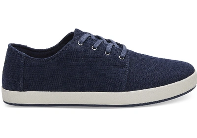 Toms Navy Heritage Canvas Men's Payton Sneakers Shoes In Black
