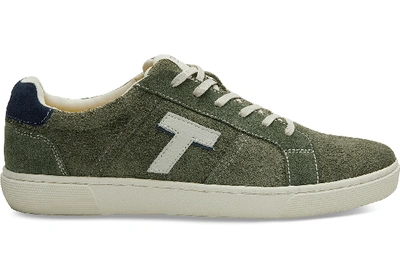 Toms Schuhe Grün Shaggy Suede Leandro Sneaker Für Herren - Grösse 43