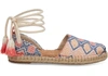 TOMS GEO EMBROIDERED WOMEN'S KATALINA ESPADRILLES SHOES,889556447589