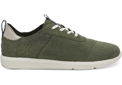 Toms Pine Suede Men's Cabrillo Sneakers Shoes In Green