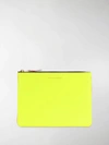 Comme Des Garçons Super Fluo Clutch Wallet In Yellow