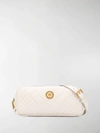 Versace Quilted Belt Bag In White
