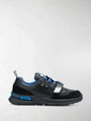 PRADA LEATHER AND TECHNICAL FABRIC SNEAKERS,2EG2663V7113455224