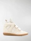 Isabel Marant Hi-top Velcro Sneakers In Neutrals