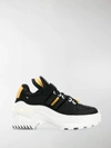 Maison Margiela Retro Fit Sneakers In Black
